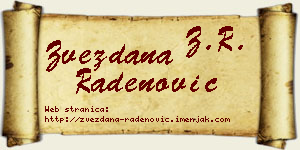 Zvezdana Radenović vizit kartica